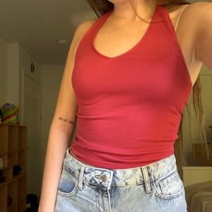 American eagle stretchy open back tank